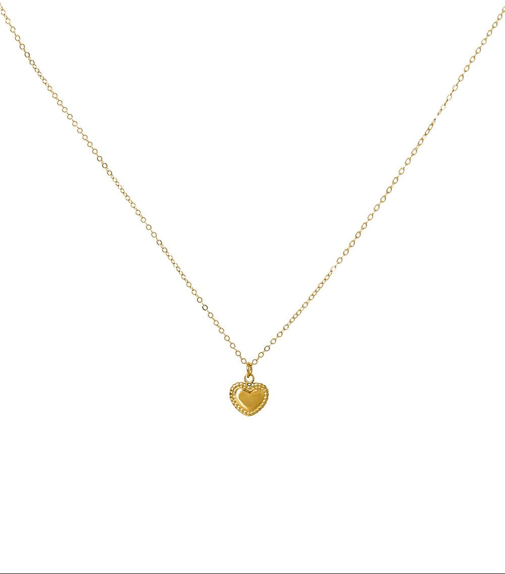 Goudkleurige Love Hearth Hartje Ketting stainless steel ketting dames waterproof hypoallergeen