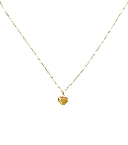 Goudkleurige Love Hearth Hartje Ketting stainless steel ketting dames waterproof hypoallergeen