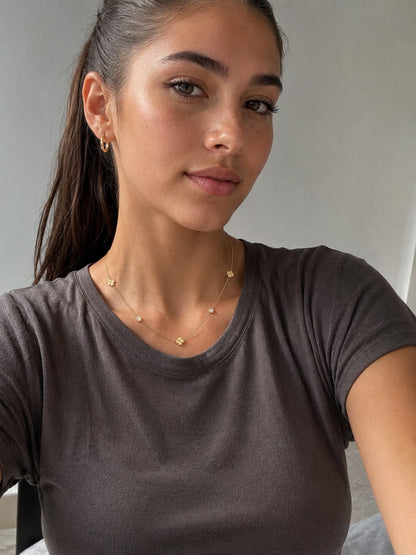 Lucky Fortune Clovers Necklace
