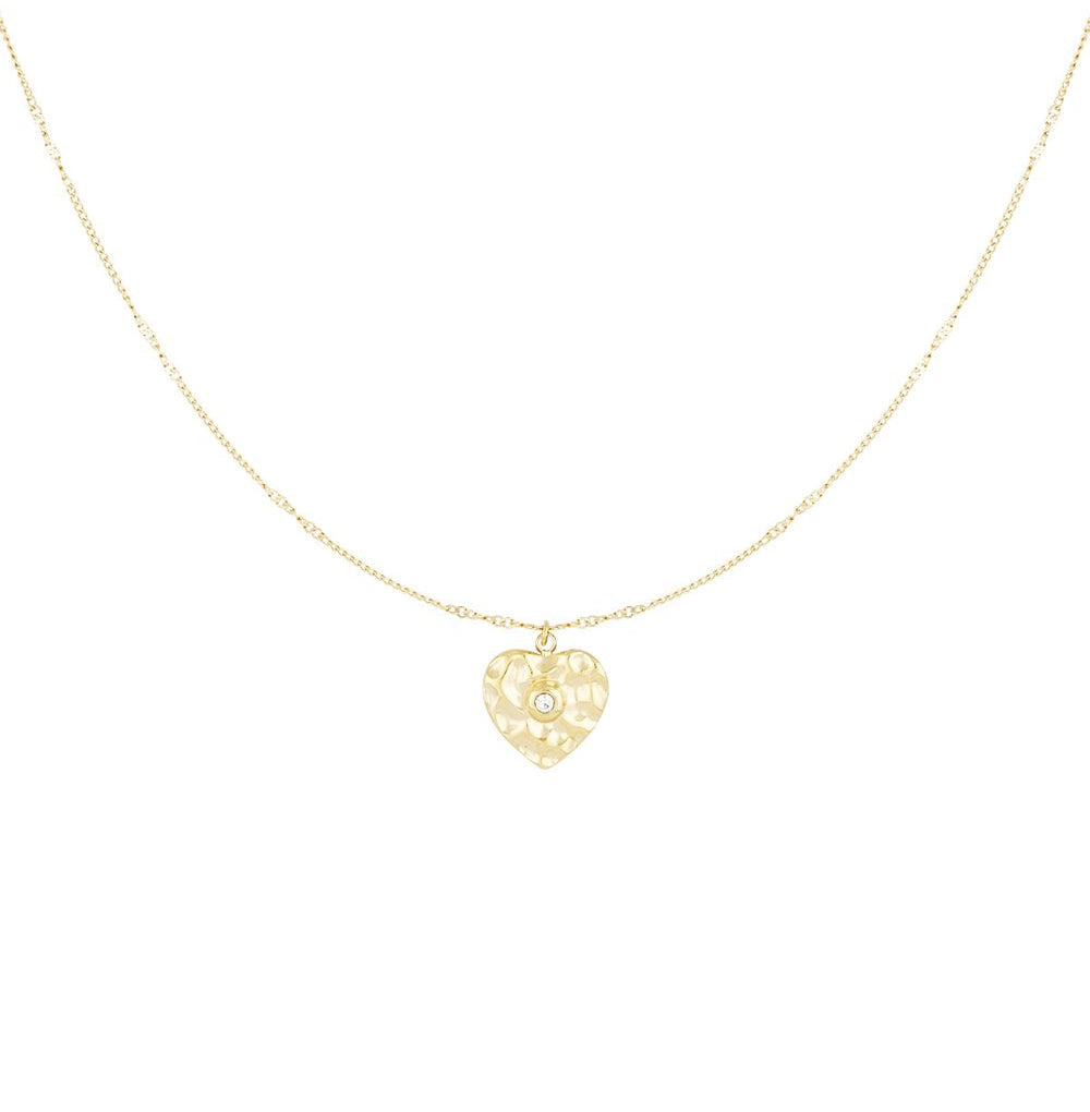 Goudkleurige True Hearth Hartje Ketting stainless steel ketting dames waterproof hypoallergeen