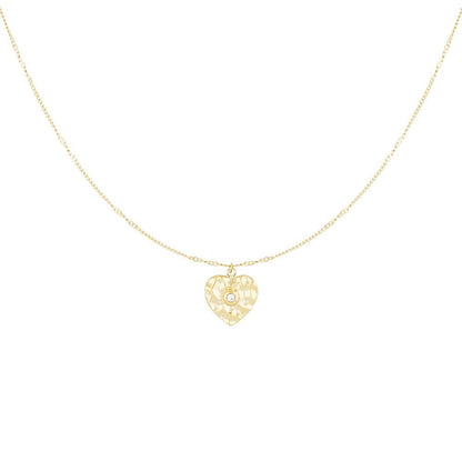 Goudkleurige True Hearth Hartje Ketting stainless steel ketting dames waterproof hypoallergeen