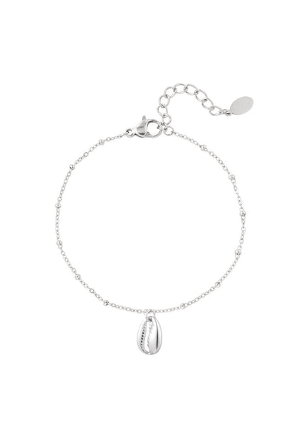 Silver Shell Bracelet stainless steel bracelet women's waterproof hypoallergeen