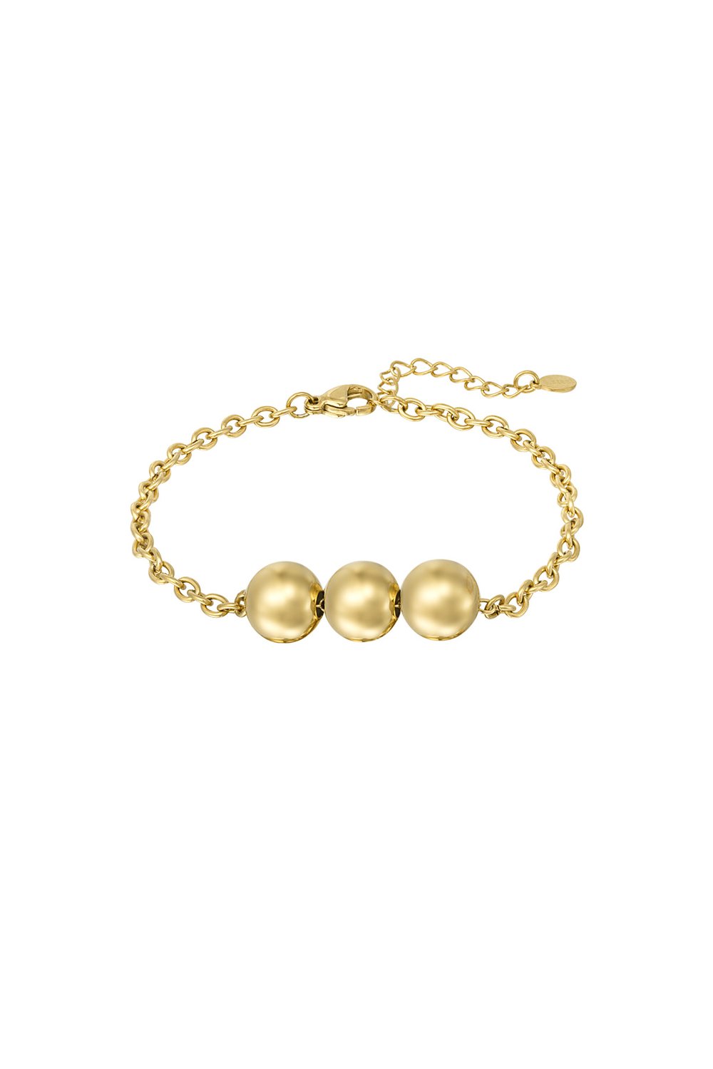 Gold Three Wishes Pearl Bracelet stainless steel bracelet women's waterproof hypoallergeen