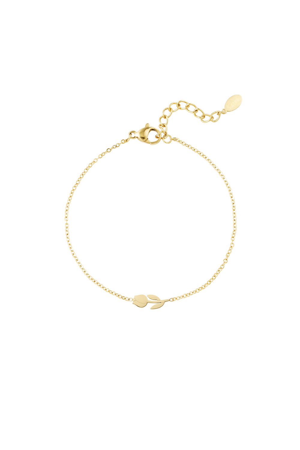 Gold Tulip Bracelet stainless steel bracelet women's waterproof hypoallergeen