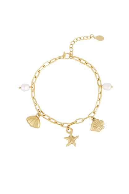 Gold Sea You Soon Sea Charms Charm Bracelet stainless steel bracelet women's waterproof hypoallergeen