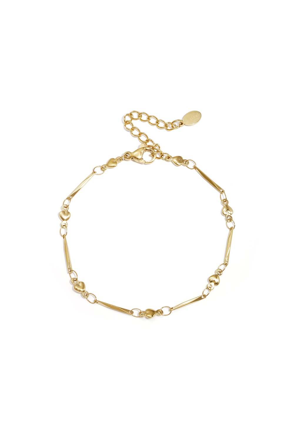 Gold Heartthrob Hearts Bracelet stainless steel bracelet women's waterproof hypoallergeen