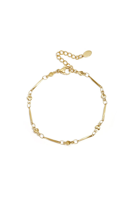 Gold Heartthrob Hearts Bracelet stainless steel bracelet women's waterproof hypoallergeen