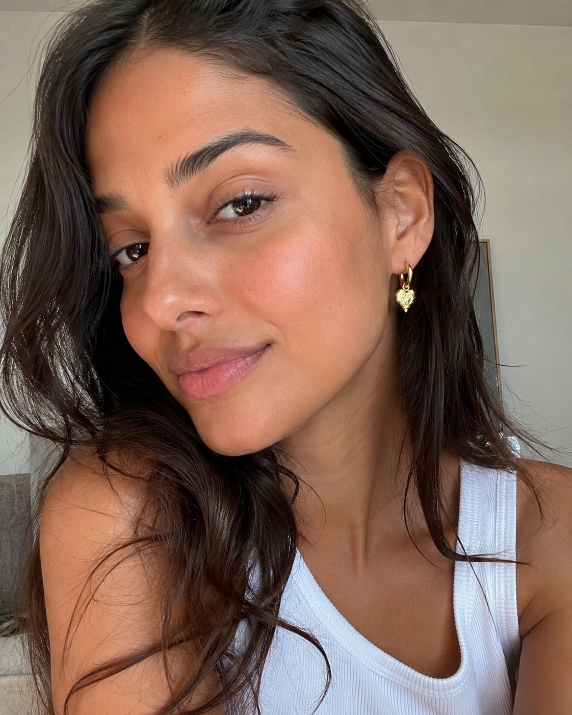 Textured Hearths Hearts Earrings