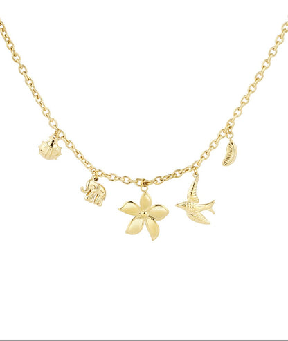 Goudkleurig Spirit Of Nature Bedelketting stainless steel ketting dames waterproof hypoallergeen