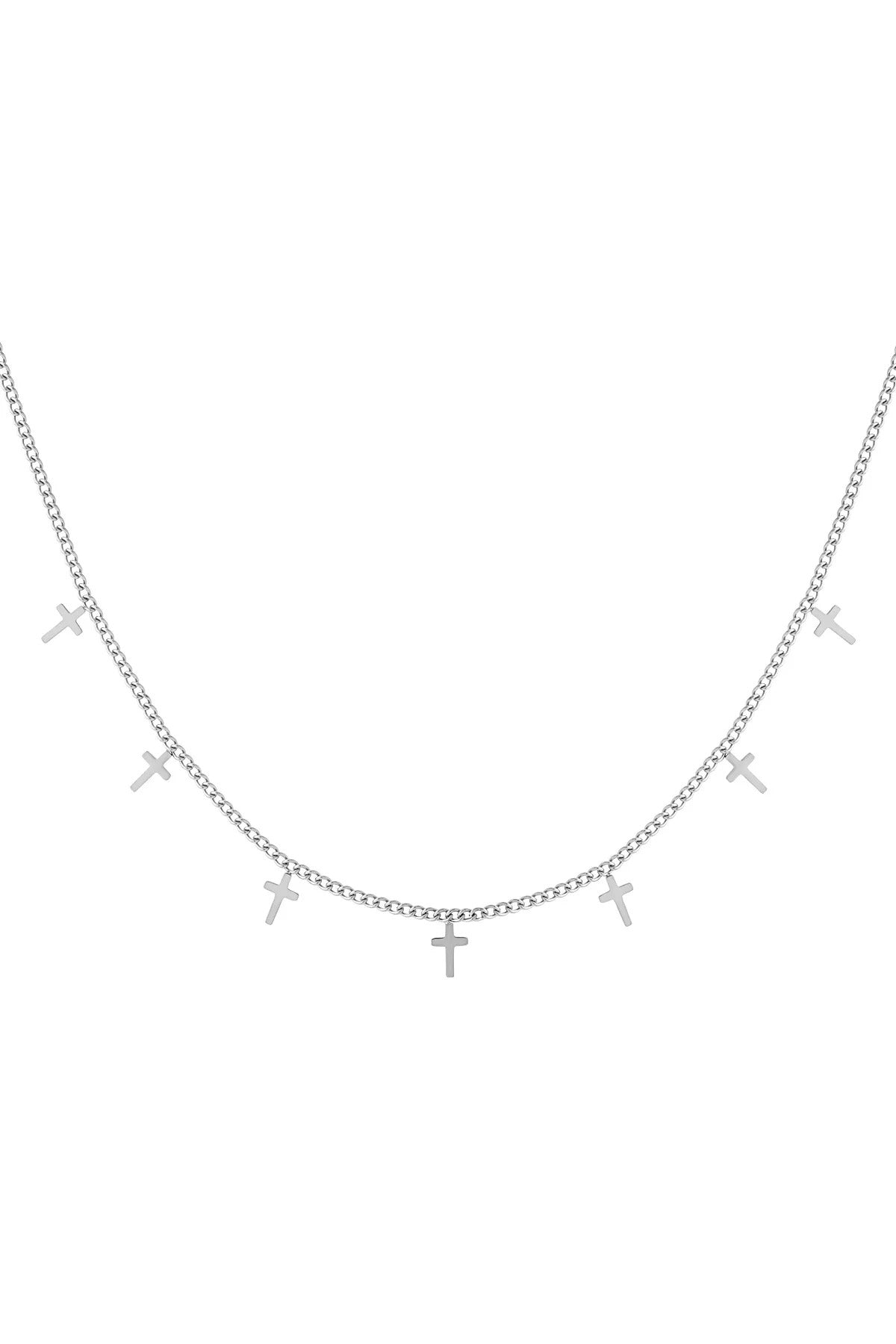 Sacred Saint Crosses Set Necklace + Bracelet