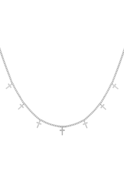 Sacred Saint Crosses Set Necklace + Bracelet