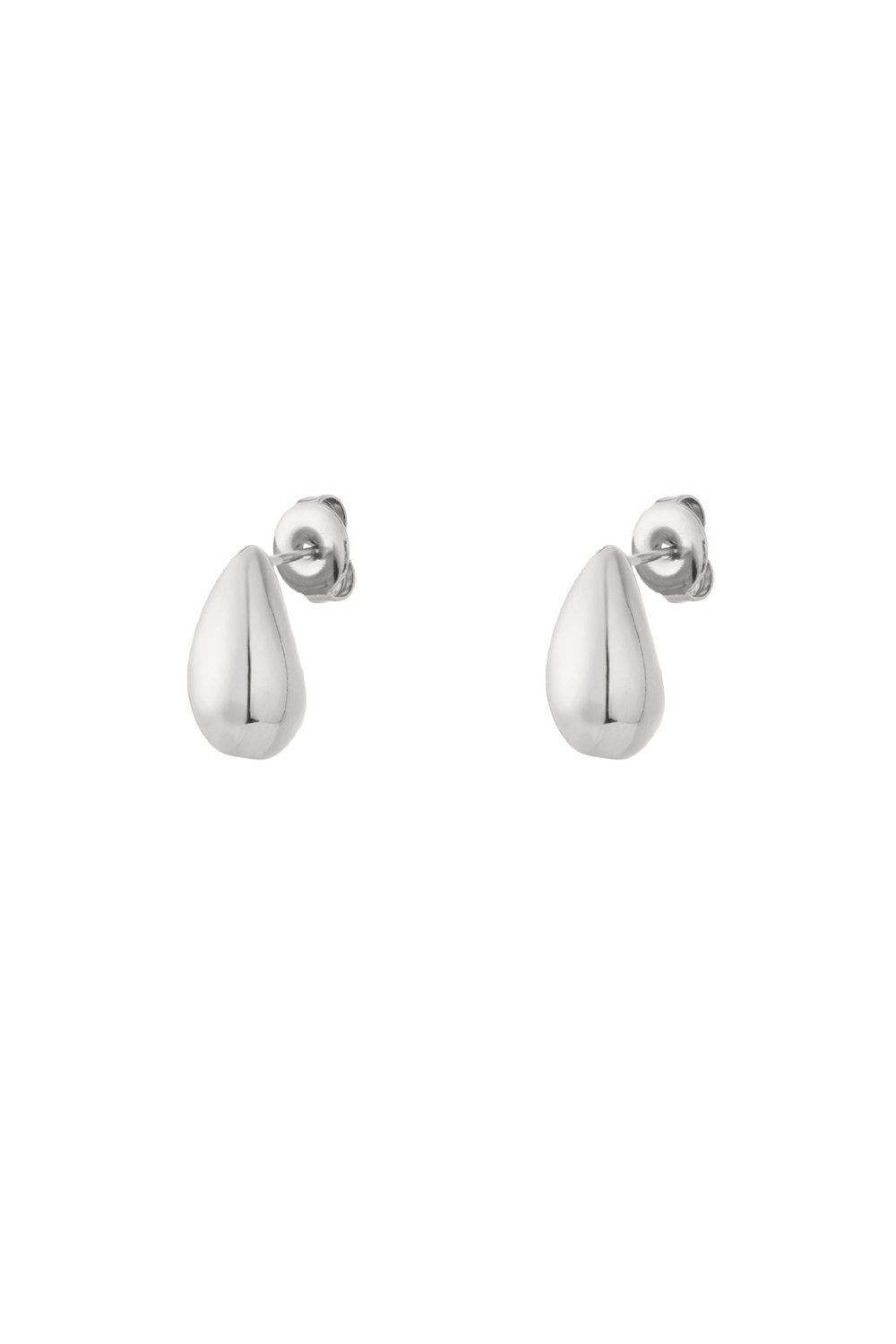 Silver Trendy Drop Earrings stainless steel earrings women's waterproof hypoallergeen