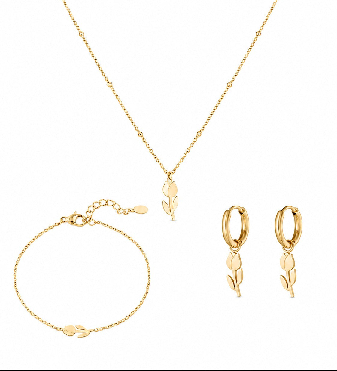 Tulipa Tuscany Tulpen-Set Kette + Armband + Ohrringe