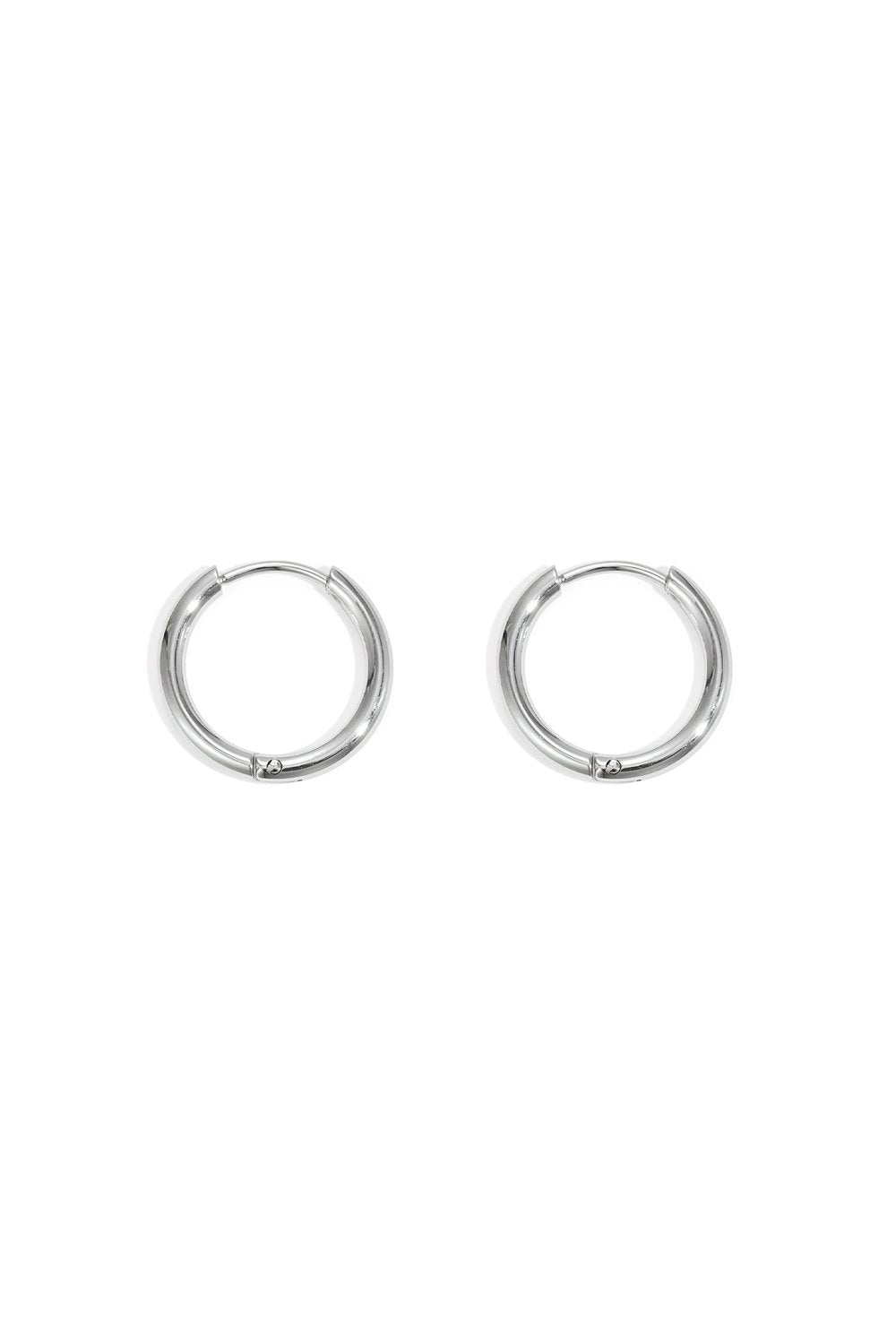 Silver Hoops 1,6CM Earrings stainless steel earrings women's waterproof hypoallergeen