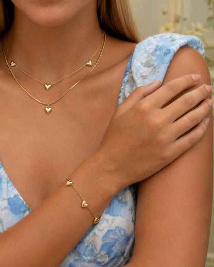 Hearts Haven Set Necklace + Bracelet
